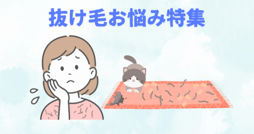 ペットの抜け毛掃除について、お悩み別におすすめします！