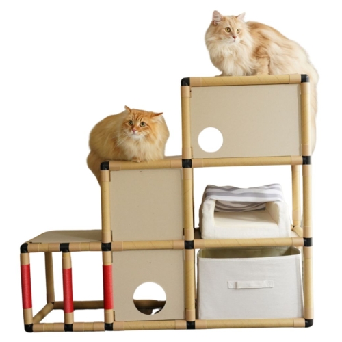 猫にも人にも優しいキャットステップ「にゃんグルジム」のご紹介 